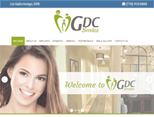 Tablet Screenshot of gainesville-ga-dentist.com